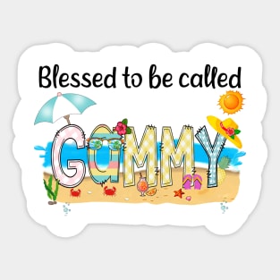 Blessed To Be Called Gammy Summer Beach Happy Mother's Sticker